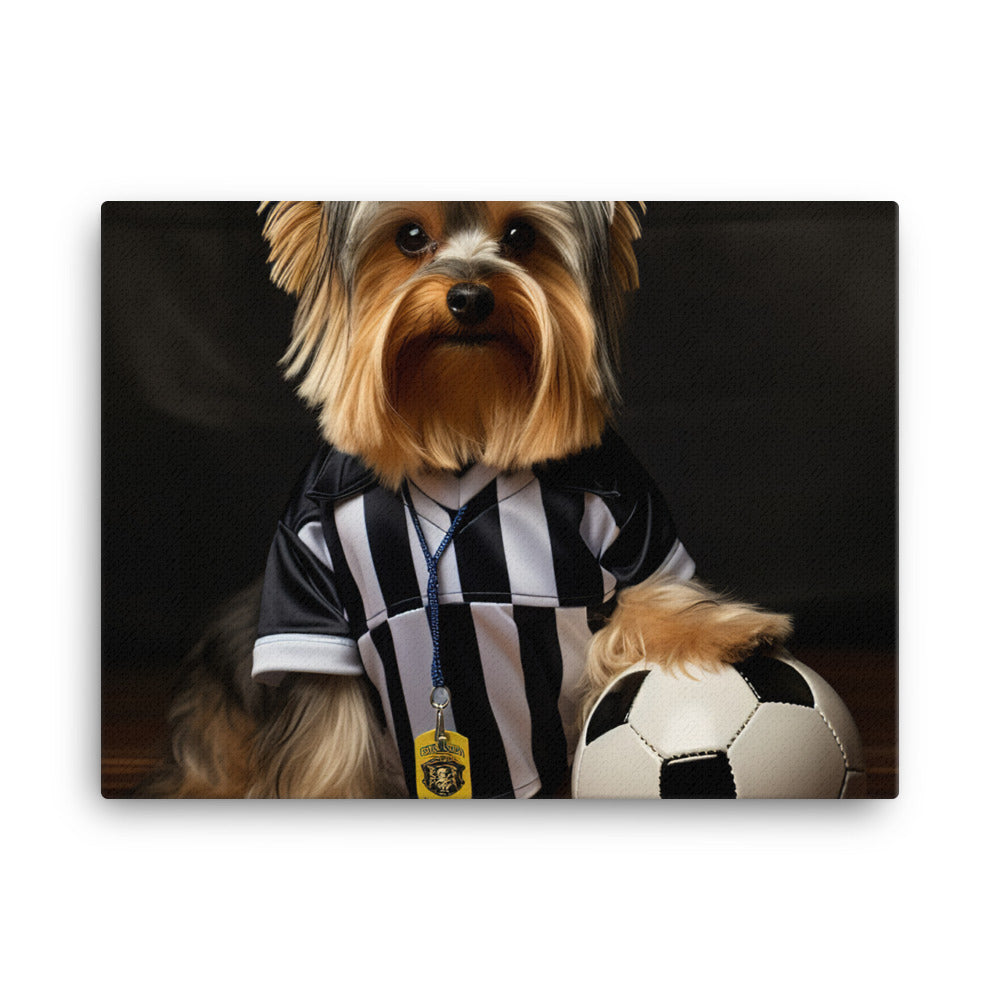 Yorkshire Terrier Referee Canvas - PosterfyAI.com