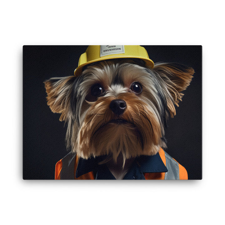 Yorkshire Terrier Janitor Canvas - PosterfyAI.com