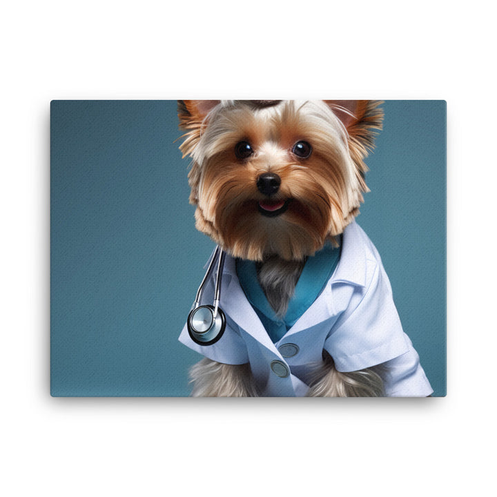 Yorkshire Terrier Doctor Canvas - PosterfyAI.com