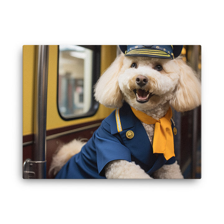 Poodle Transit Operator Canvas - PosterfyAI.com