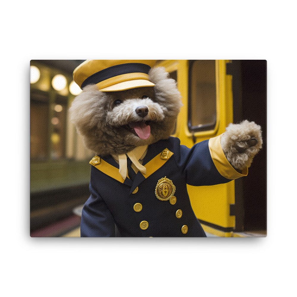 Poodle Transit Operator Canvas - PosterfyAI.com