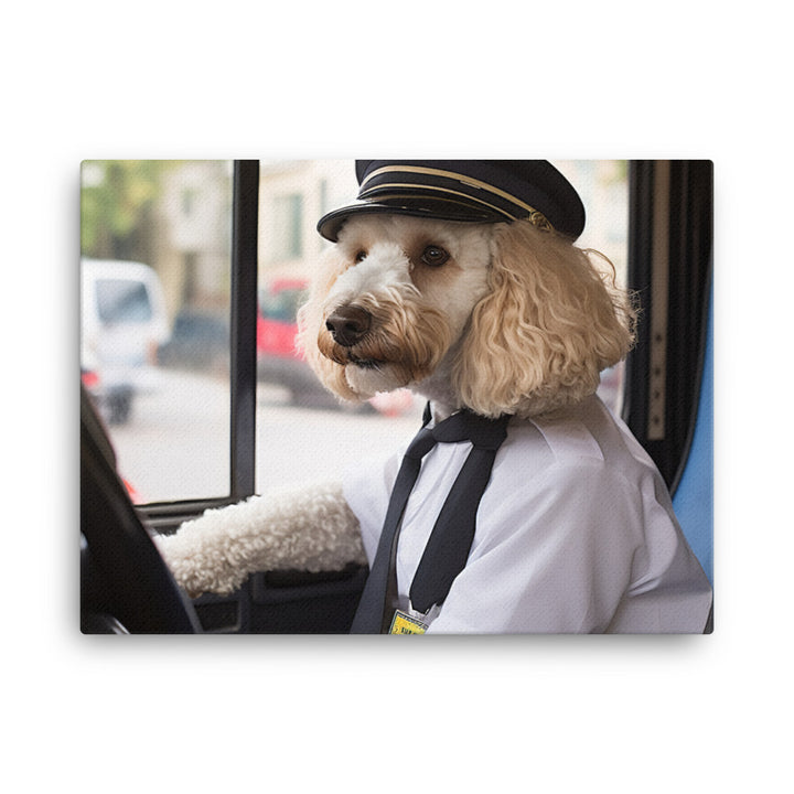 Poodle Transit Operator Canvas - PosterfyAI.com