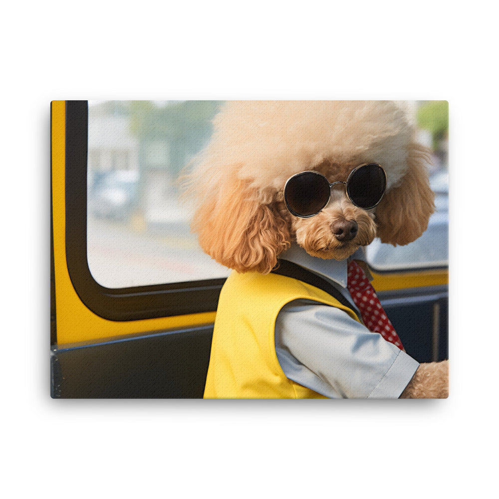 Poodle Transit Operator Canvas - PosterfyAI.com