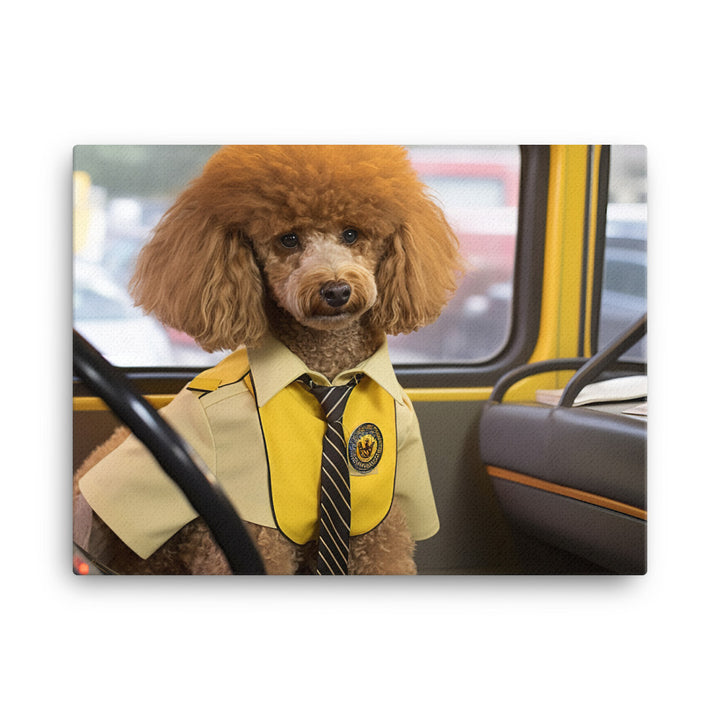 Poodle Transit Operator Canvas - PosterfyAI.com