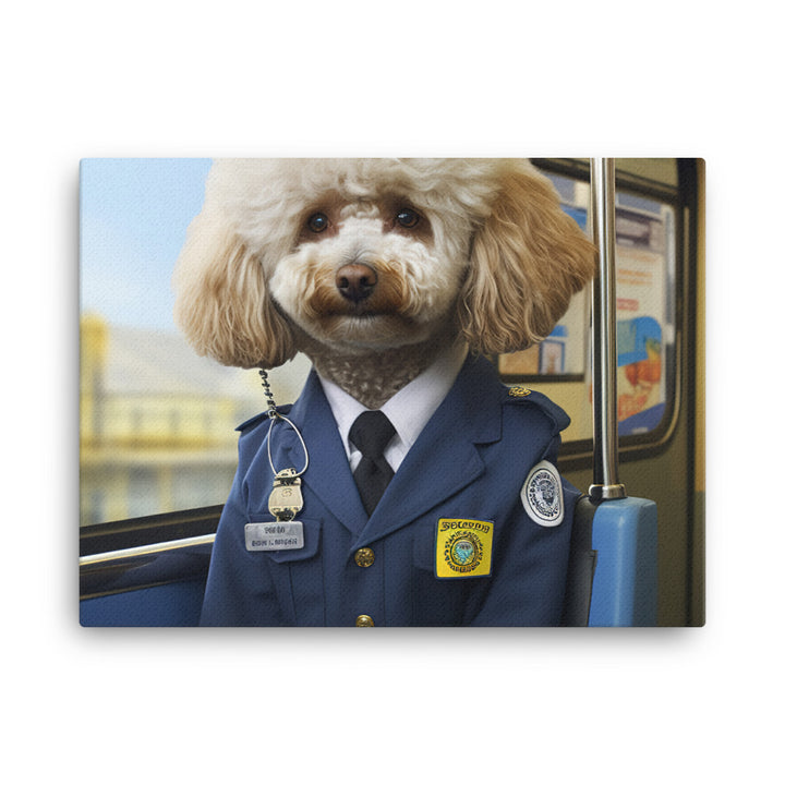 Poodle Transit Operator Canvas - PosterfyAI.com