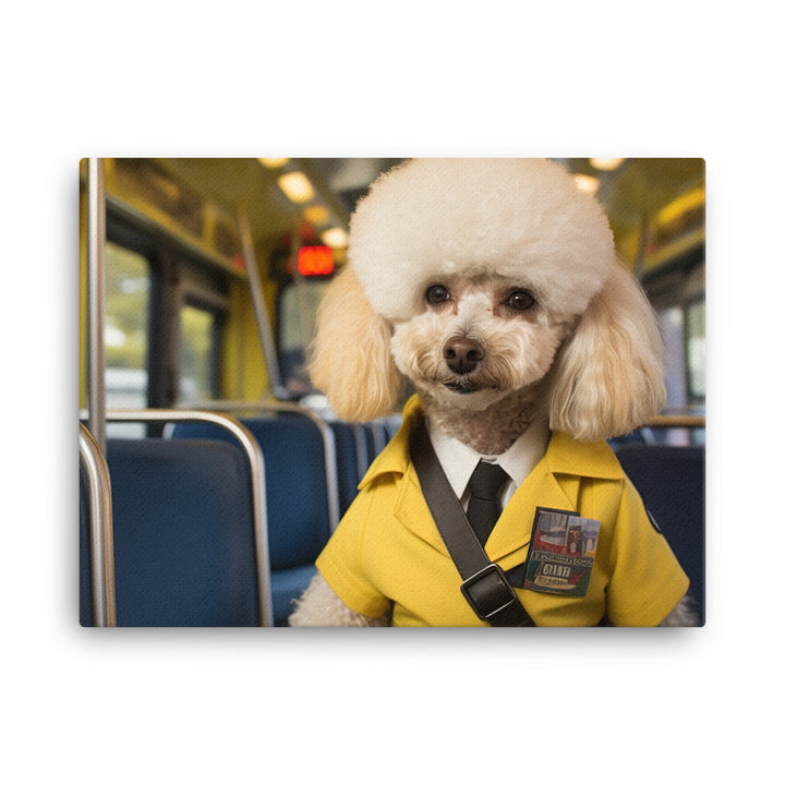 Poodle Transit Operator Canvas - PosterfyAI.com