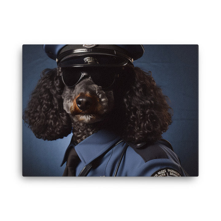 Poodle Security Officer Canvas - PosterfyAI.com