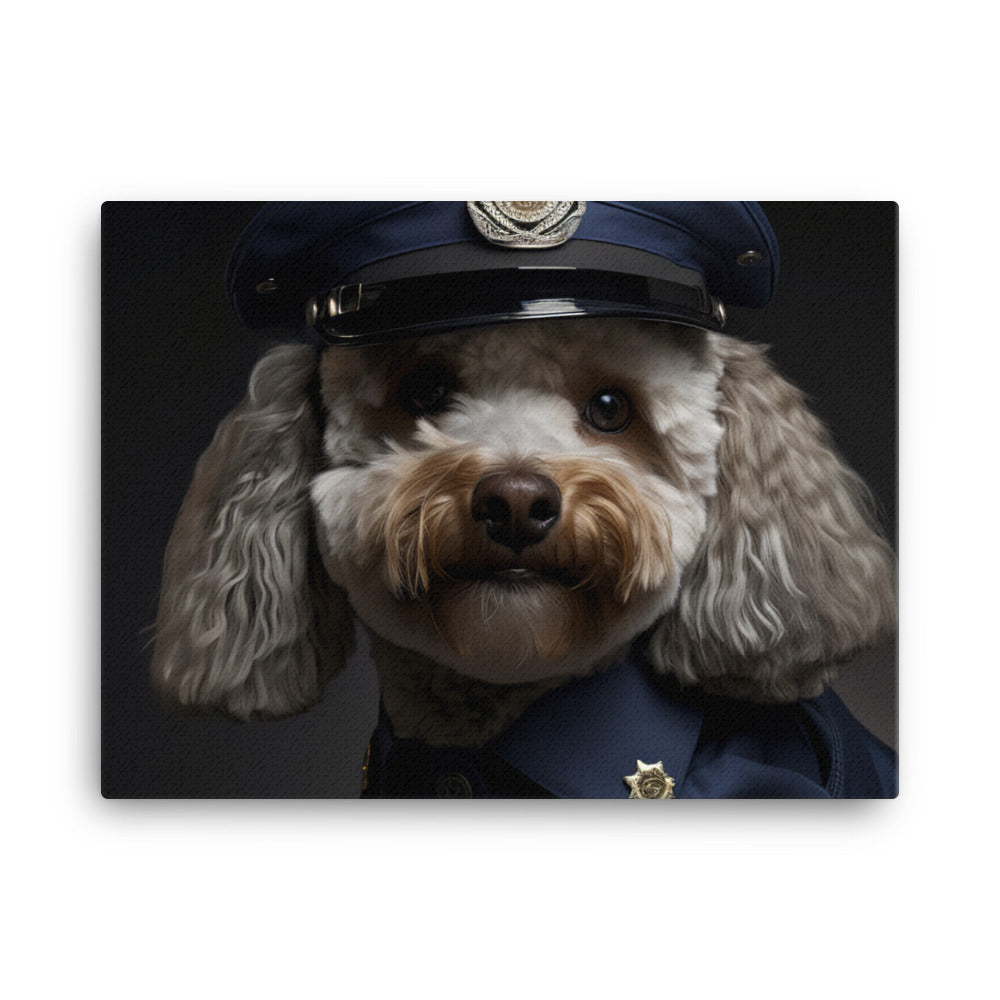 Poodle Security Officer Canvas - PosterfyAI.com