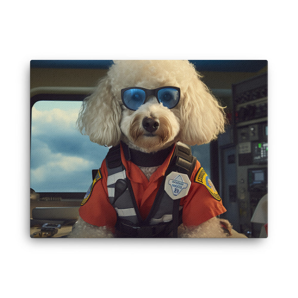 Poodle Paramedic Canvas - PosterfyAI.com