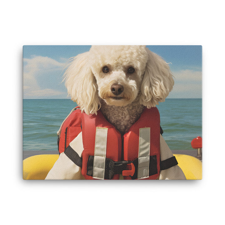 Poodle Lifeguard Canvas - PosterfyAI.com