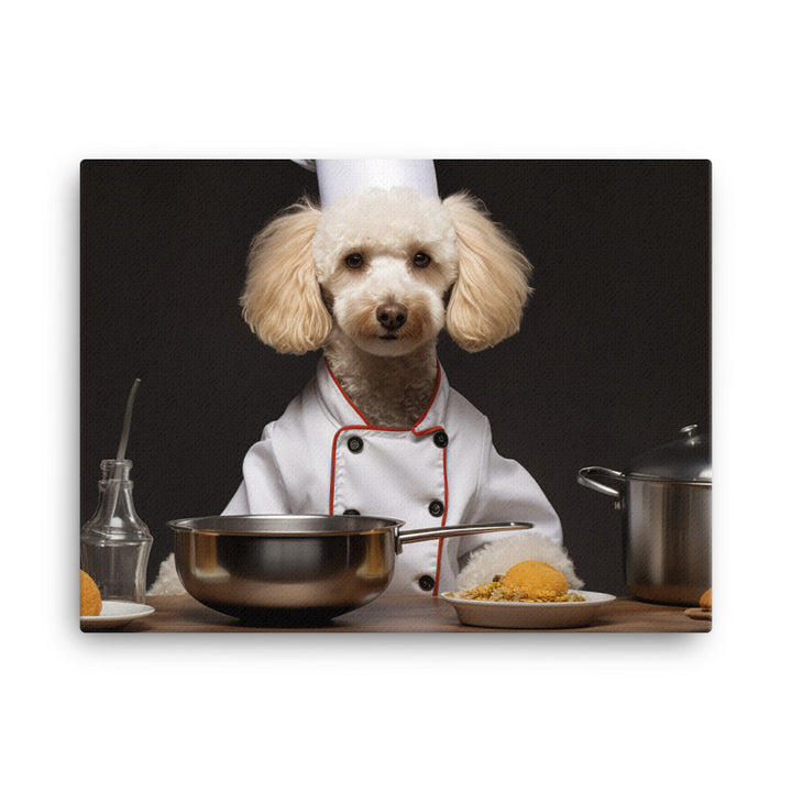 Poodle Chef Canvas - PosterfyAI.com