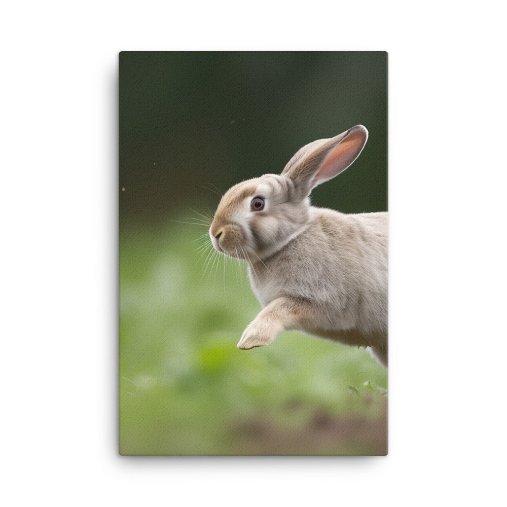 Playful French Lop Canvas - PosterfyAI.com