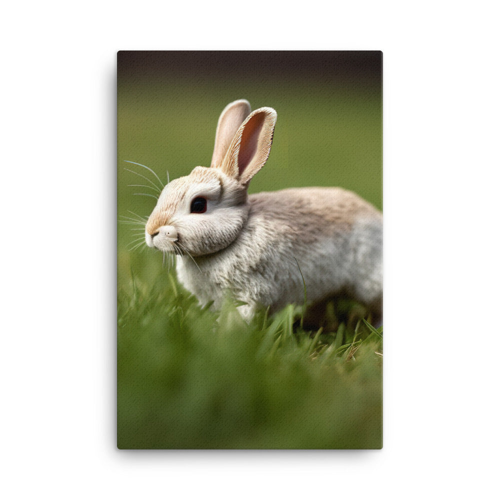 Mini Rex Bunny Canvas - PosterfyAI.com