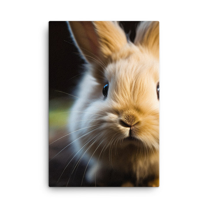 Lionhead Bunny Canvas - PosterfyAI.com