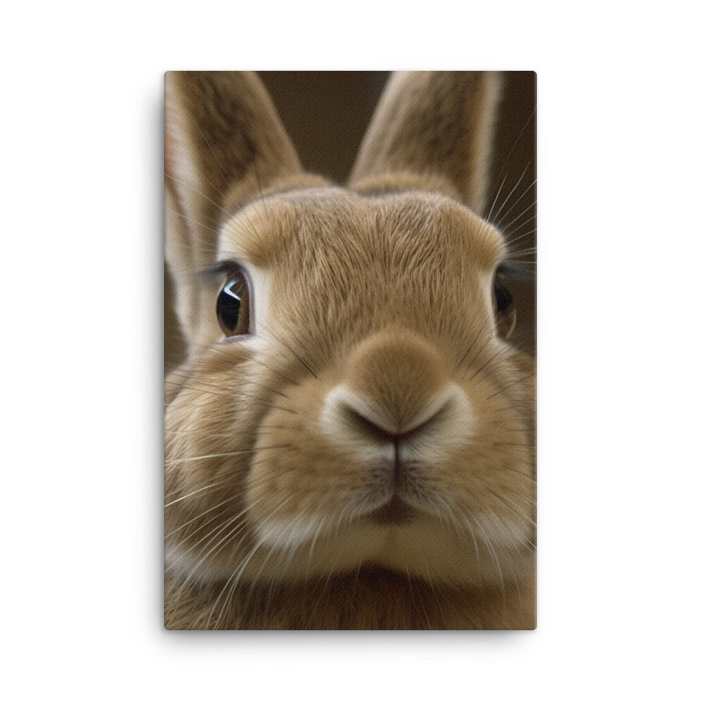 Flemish Giant Rabbits Canvas - PosterfyAI.com