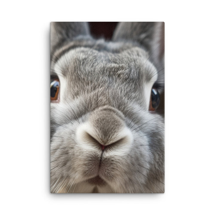 Flemish Giant Rabbits Canvas - PosterfyAI.com