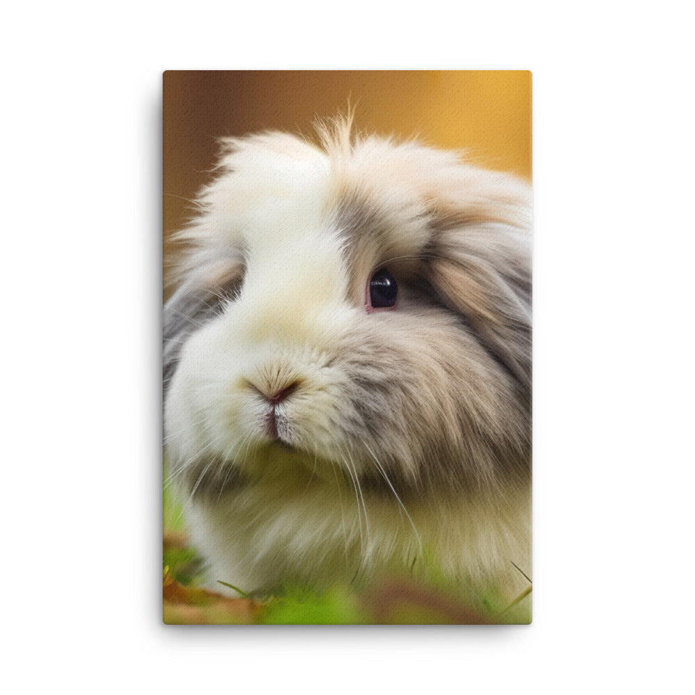 Fluffy American Fuzzy Lop Canvas - PosterfyAI.com