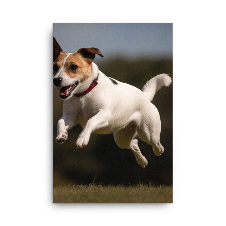 Spirited Jack Russell Terrier at Play Canvas - PosterfyAI.com