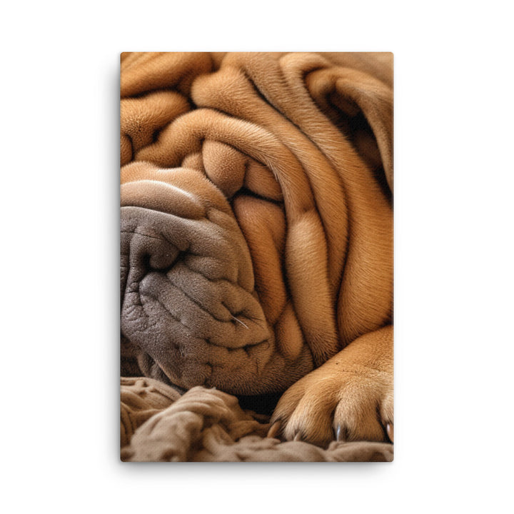 Shar Pei Dreaming Canvas - PosterfyAI.com