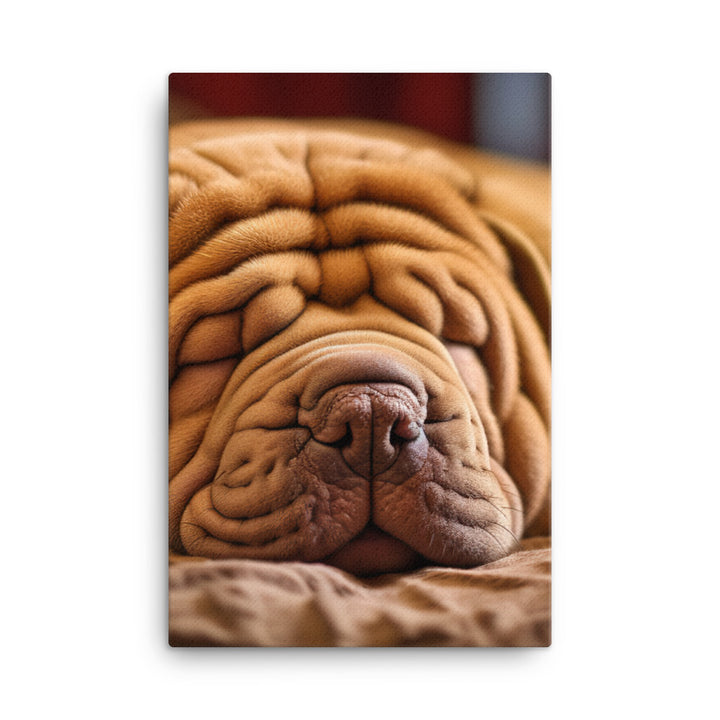 Shar Pei Dreaming Canvas - PosterfyAI.com