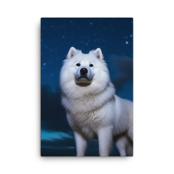 Samoyed Star Canvas - PosterfyAI.com
