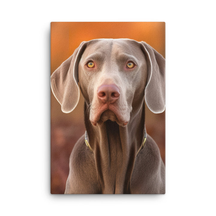 Majestic Weimaraner Canvas - PosterfyAI.com