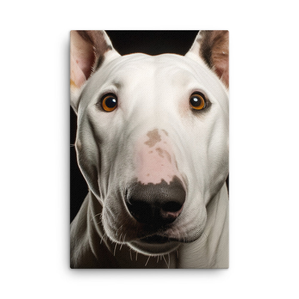 Majestic Bull Terrier Canvas - PosterfyAI.com