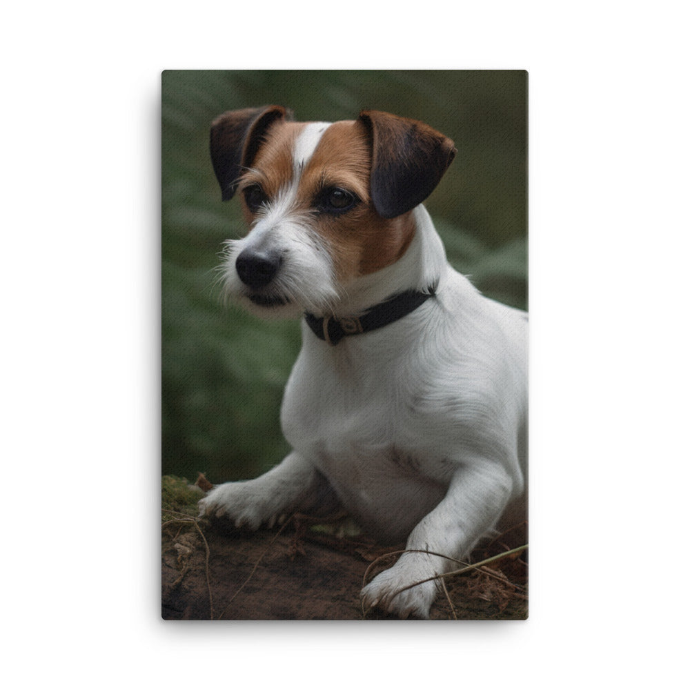 Loyal Jack Russell Terrier Canvas - PosterfyAI.com