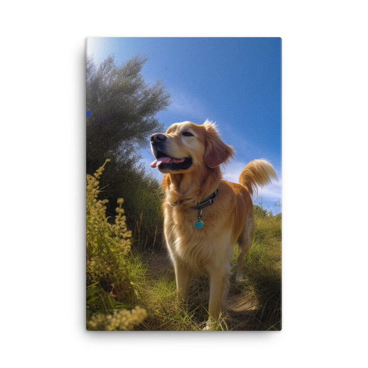 Golden Retriever Canvas - PosterfyAI.com