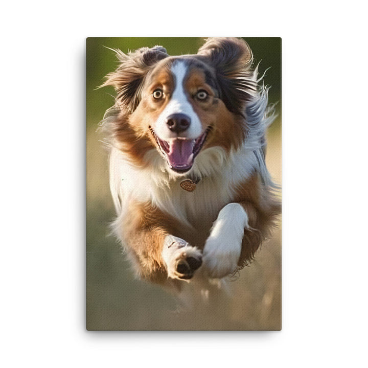 Australian Shepherd Canvas - PosterfyAI.com