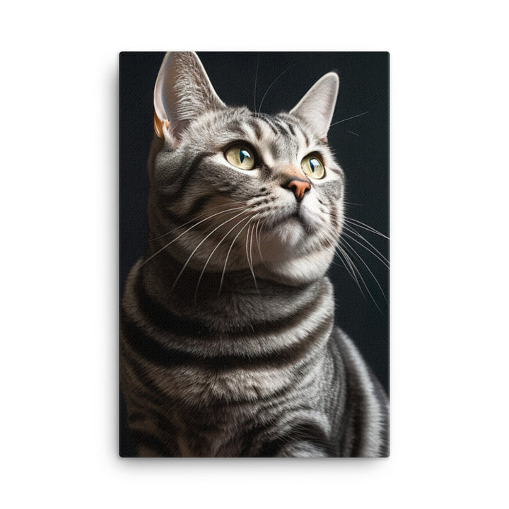American Shorthair Cat Canvas - PosterfyAI.com