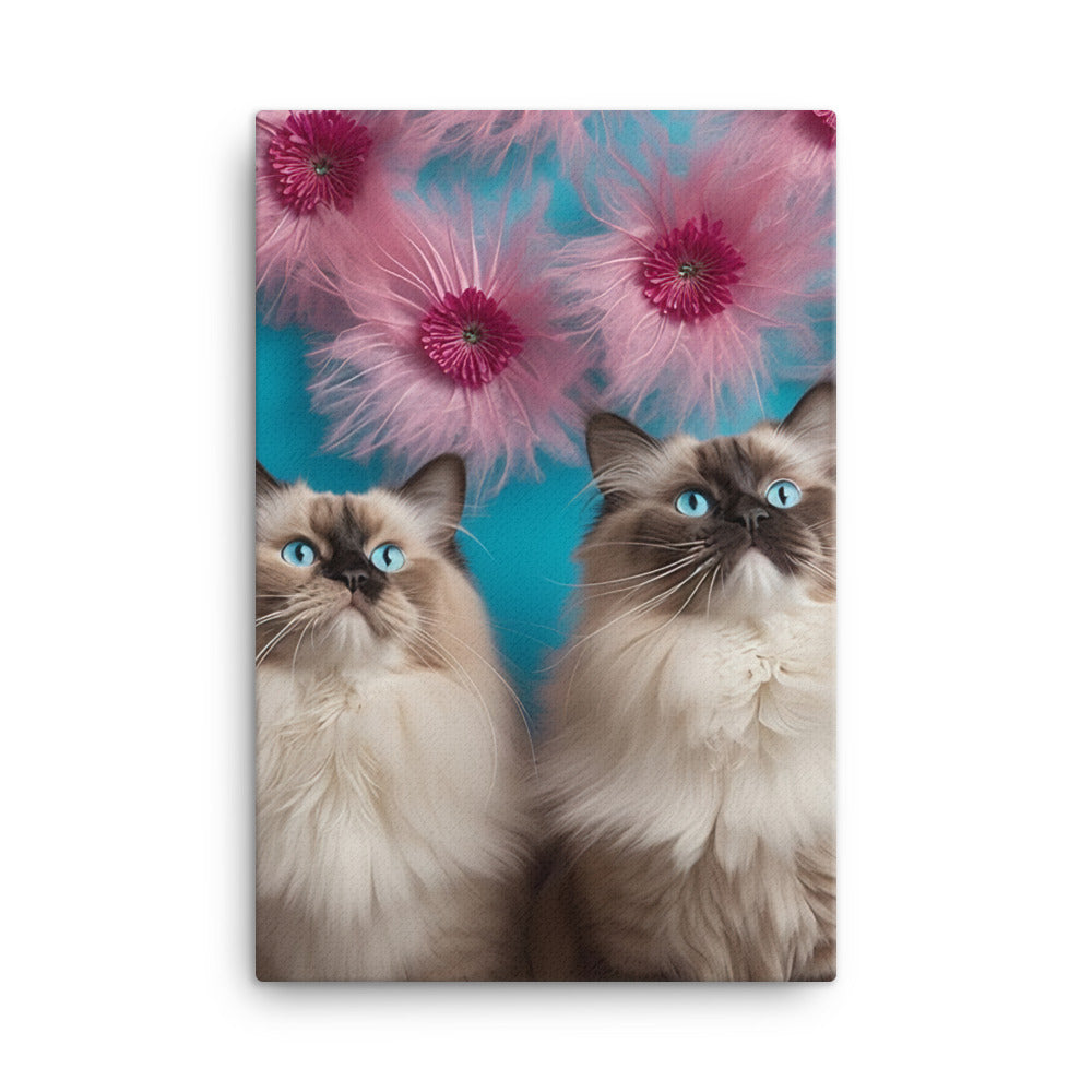 Ragdoll in Wonderland Canvas - PosterfyAI.com