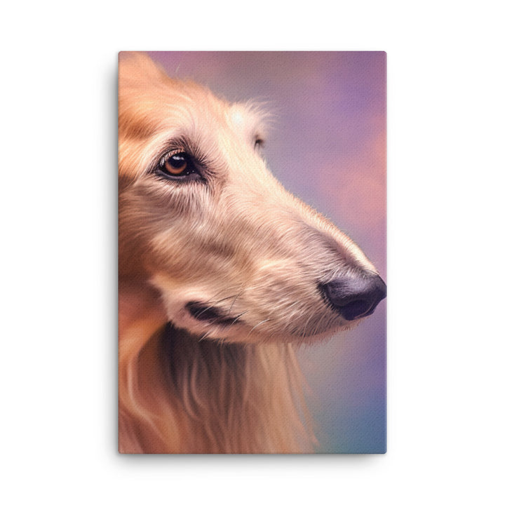 Afghan Hound portrait with bokeh Canvas - PosterfyAI.com