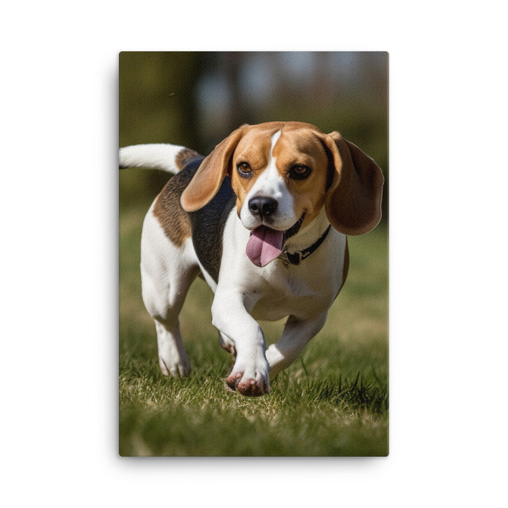 A day in the park with my Beagle Canvas - PosterfyAI.com