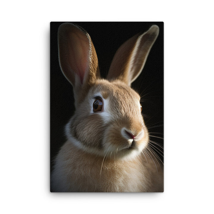 Beveren Bunny Canvas - PosterfyAI.com