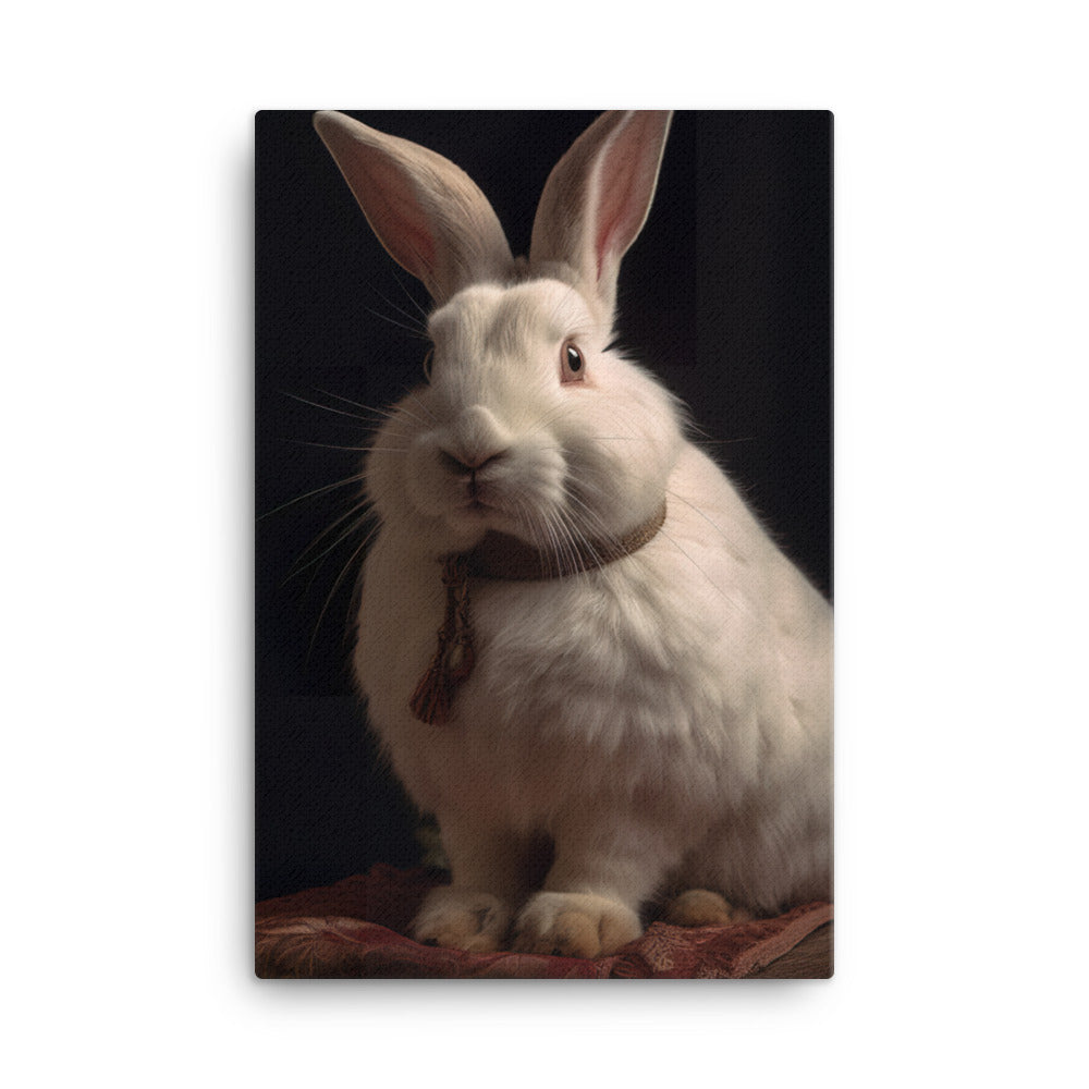 Beveren Bunny Canvas - PosterfyAI.com