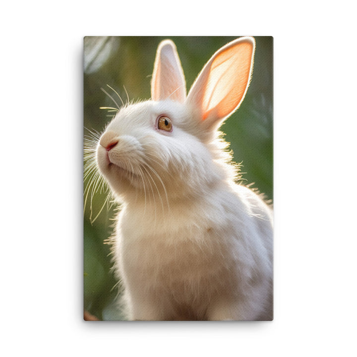 Florida White Bunny Canvas - PosterfyAI.com