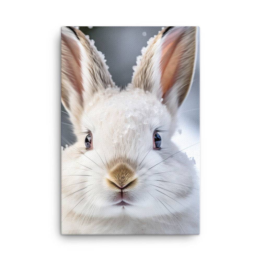 Florida White Bunny Canvas - PosterfyAI.com