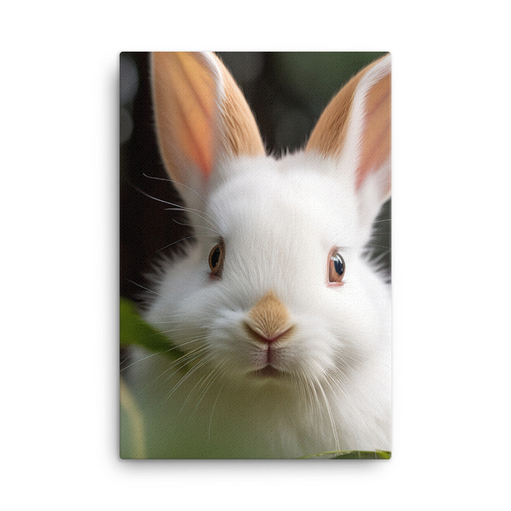 Florida White Bunny Canvas - PosterfyAI.com