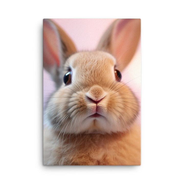 Mini Rex Bunny Canvas - PosterfyAI.com