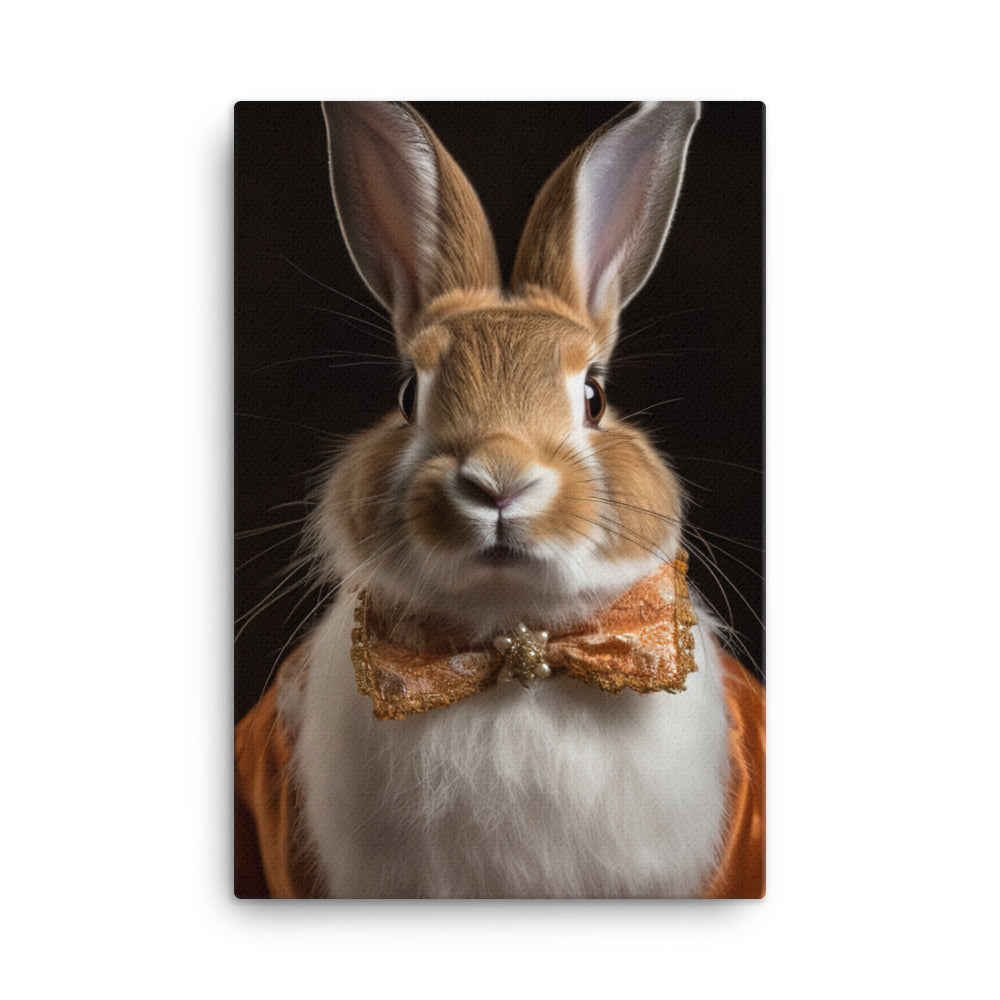 English Spot Bunnys Classic Charisma Canvas - PosterfyAI.com