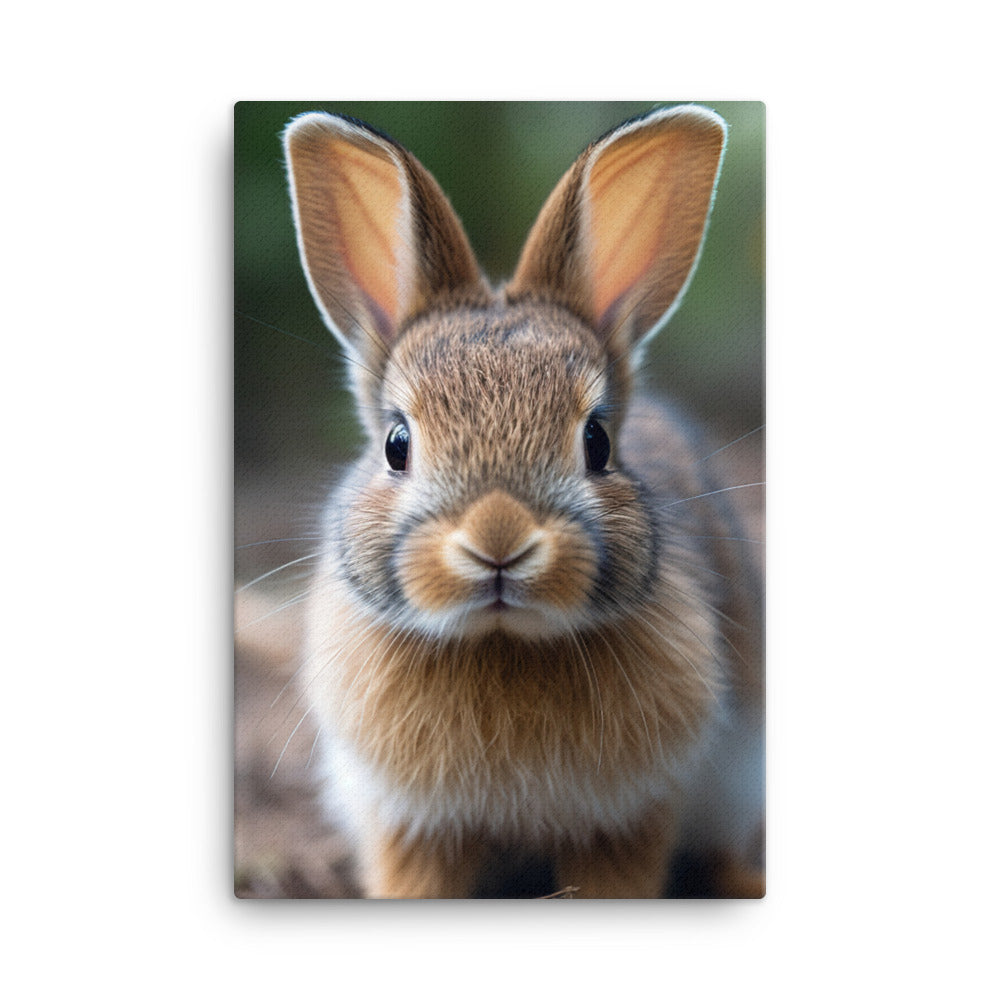 Adorable Rhinelander Bunny Canvas - PosterfyAI.com