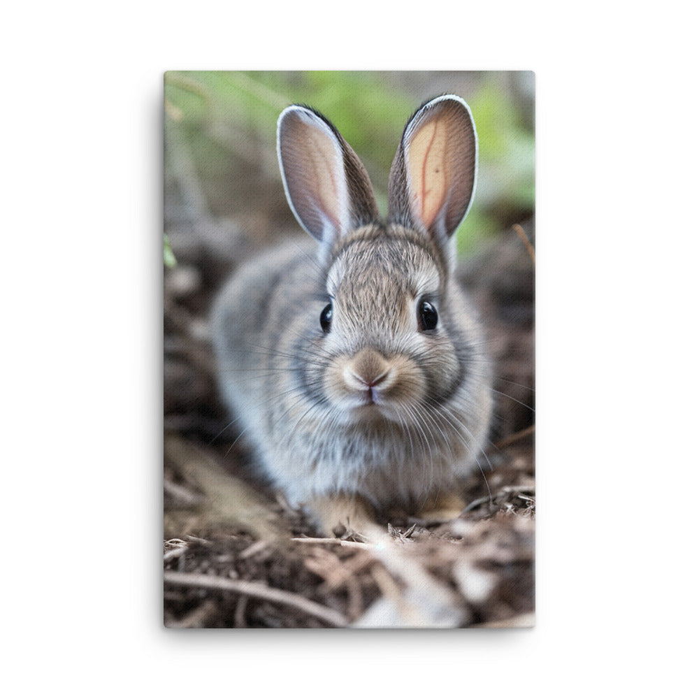 Adorable Rhinelander Bunny Canvas - PosterfyAI.com