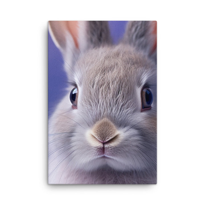 Charming Lilac Bunny Canvas - PosterfyAI.com