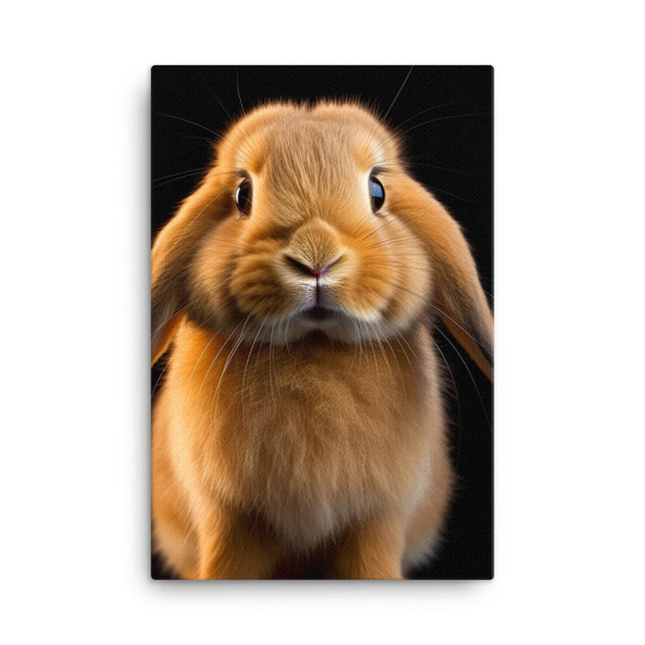 Holland Lop Bunny Canvas - PosterfyAI.com