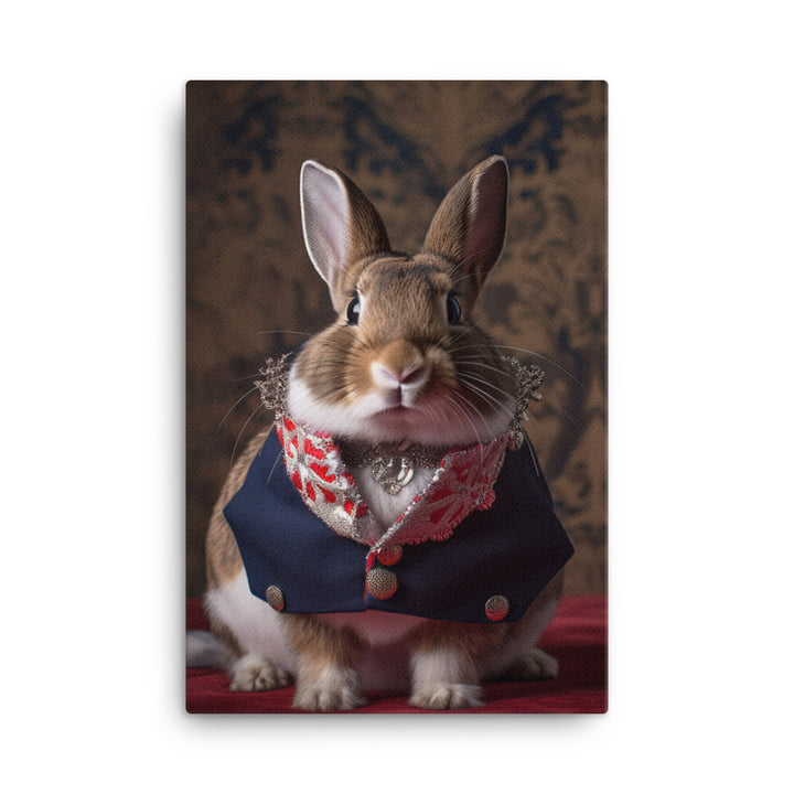 Britannia Petite Bunny with a Stylish Pose Canvas - PosterfyAI.com