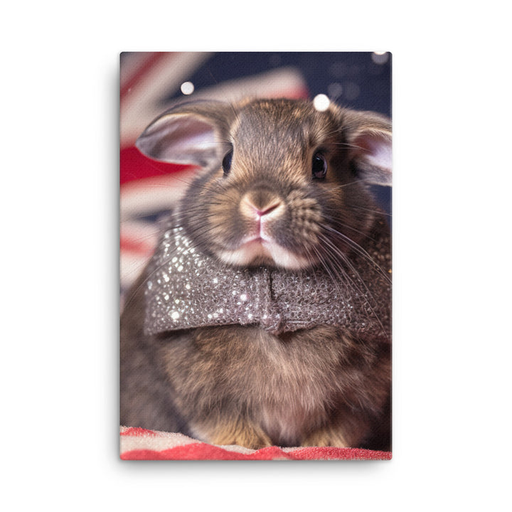 Adorable Britannia Petite Bunny Canvas - PosterfyAI.com