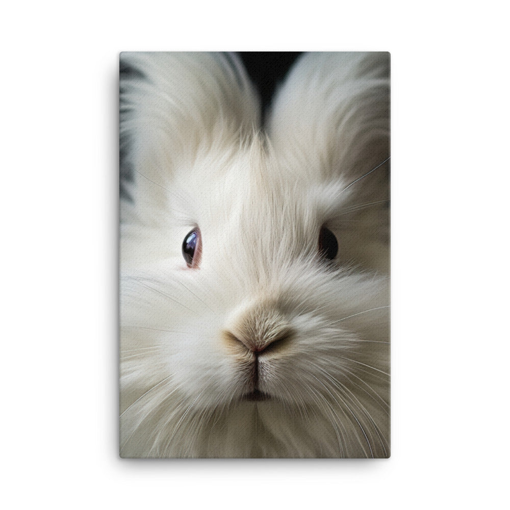 Charming Angora Bunny Canvas - PosterfyAI.com