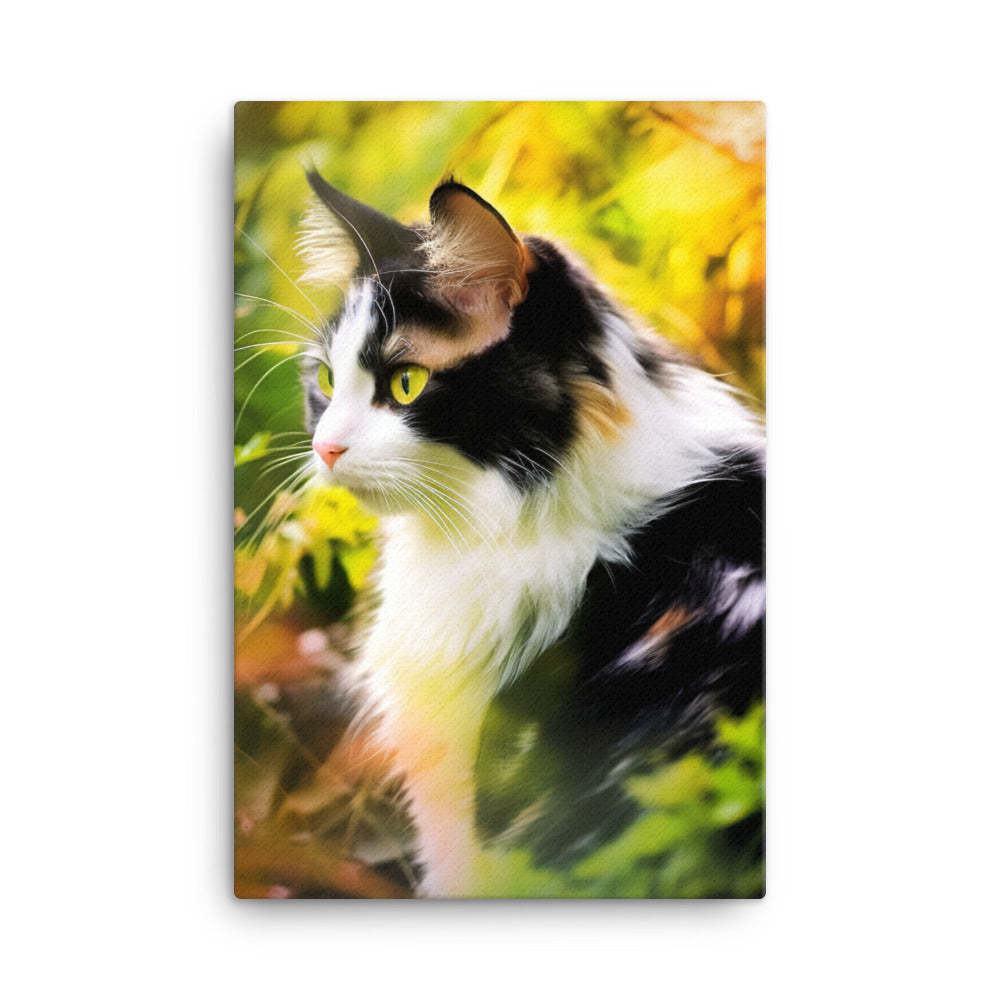 Beauty of Manx Cat Canvas - PosterfyAI.com