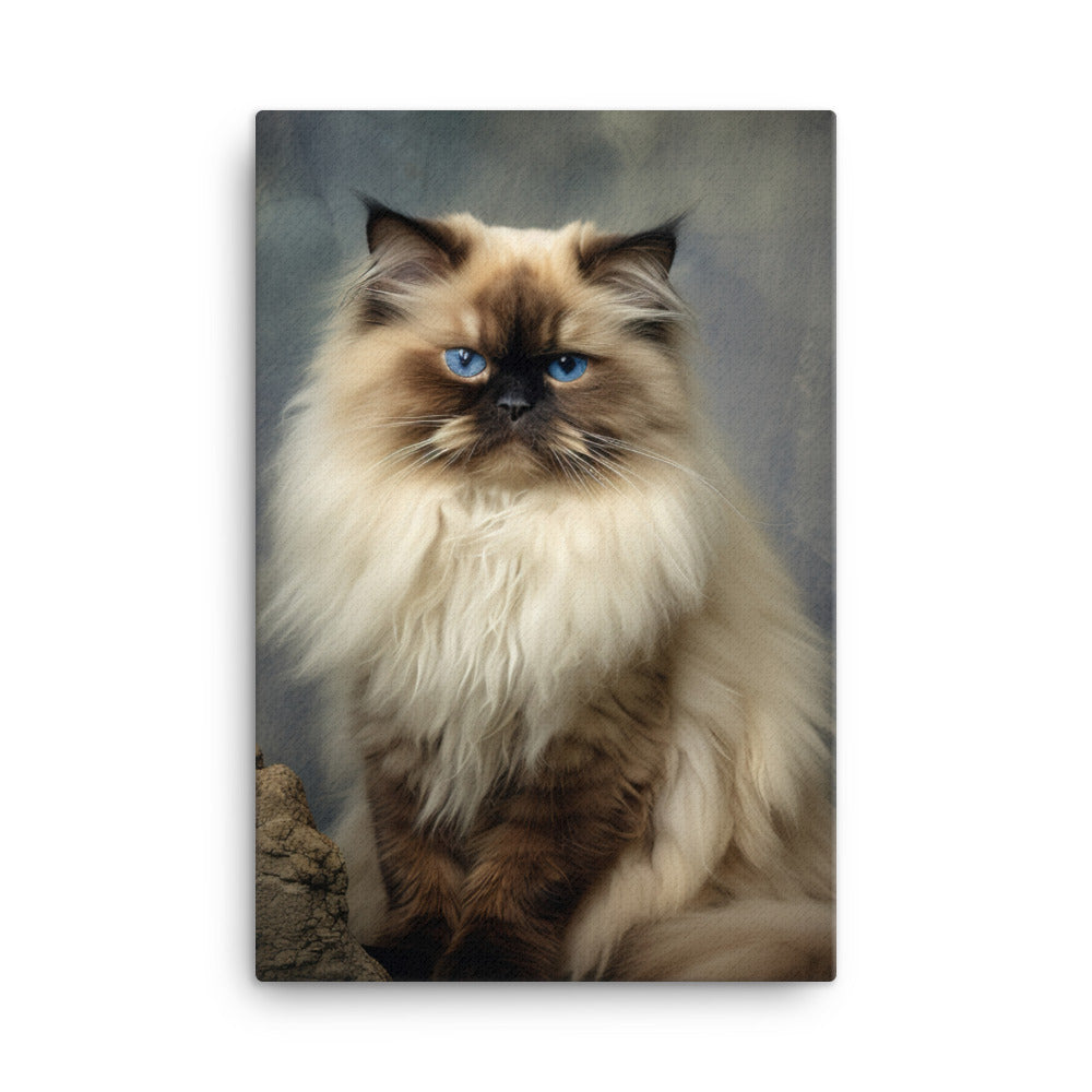 Playful Nature of Himalayan Cat Canvas - PosterfyAI.com